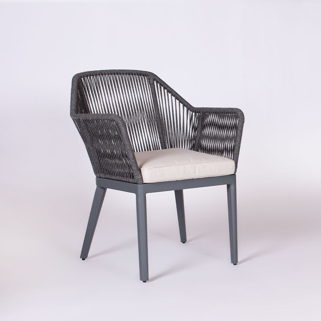Saranac Dining Chair || Black/White