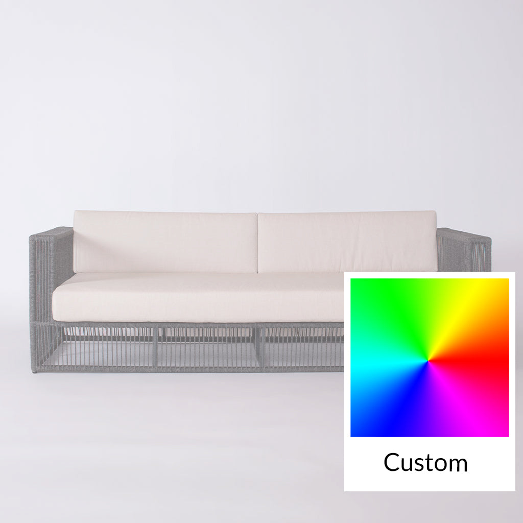 Saranac Sofa || Black/White