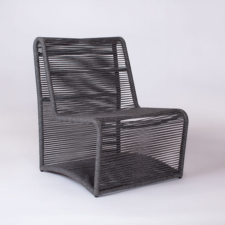 Saranac Armless Chair || Black