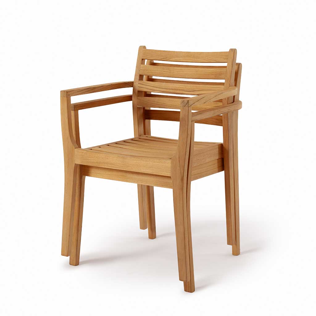 Avalon Stacking Armchair || Teak