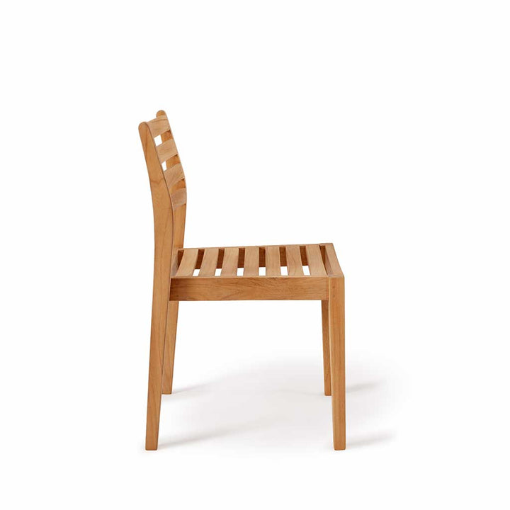 Avalon Stacking Armless Chair || Teak