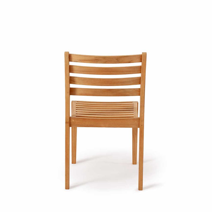 Avalon Stacking Armless Chair || Teak