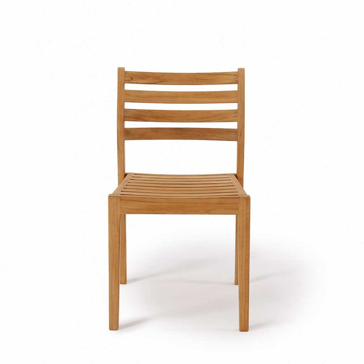 Avalon Stacking Armless Chair || Teak