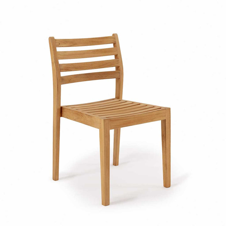Avalon Stacking Armless Chair || Teak