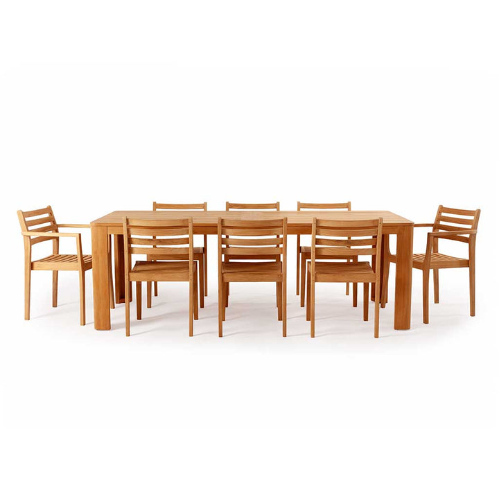 Avalon Rectangular Dining Table || Teak