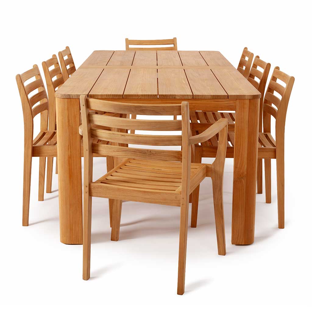 Avalon Rectangular Dining Table || Teak