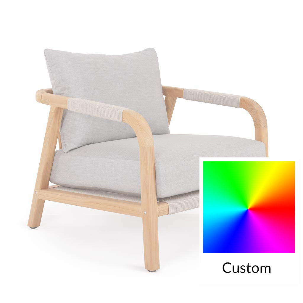 Montparnasse Arm Chair || Teak/Grey