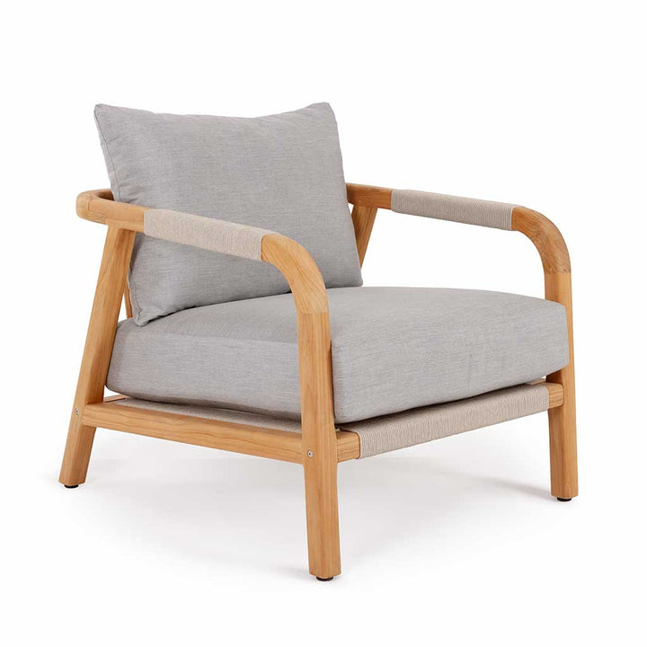 Montparnasse Arm Chair || Teak/Grey