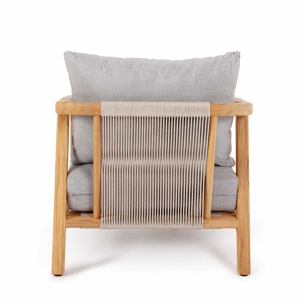 Montparnasse Arm Chair || Teak/Grey