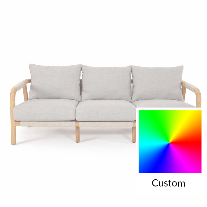 Montparnasse Sofa || Teak/Grey