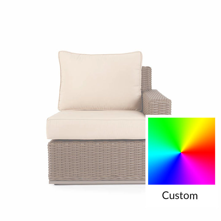 Valencia Modular Right Arm || Brown/Cream