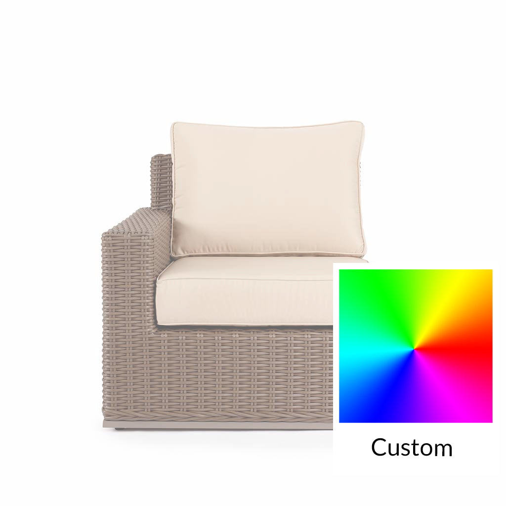 Valencia Modular Left Arm || Brown/Cream