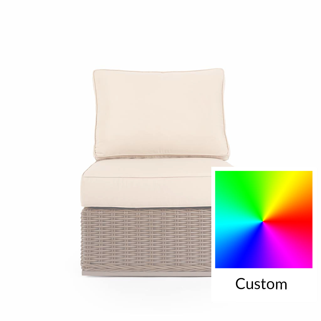 Valencia Modular Armless Insert || Brown/Cream