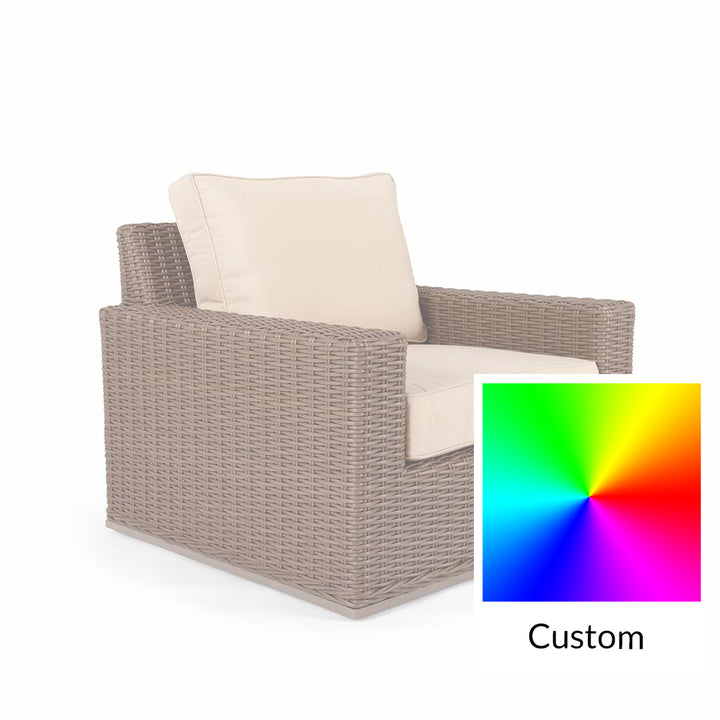 Valencia Fixed Chair || Brown/Cream