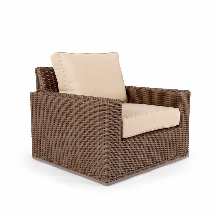 Valencia Fixed Chair || Brown/Cream