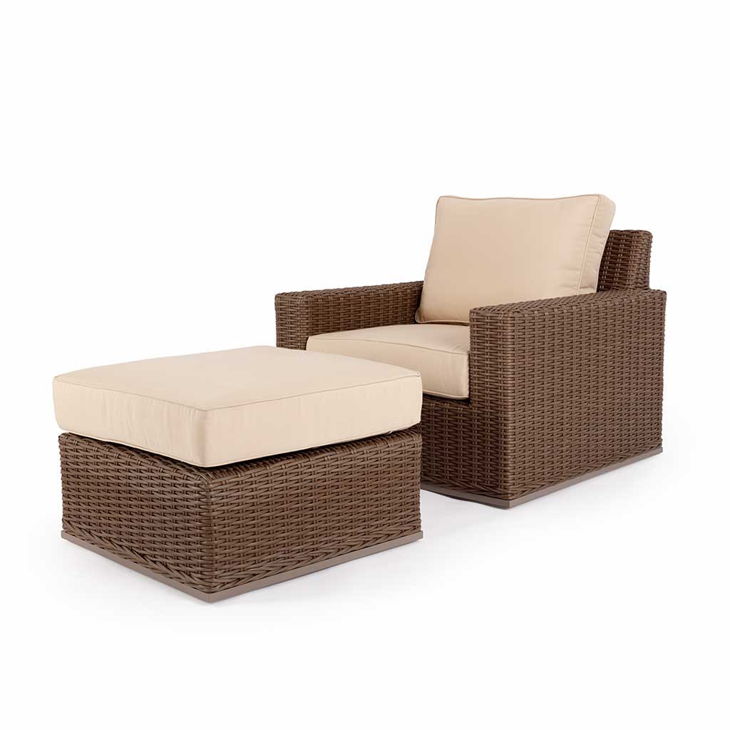 Valencia Fixed Chair || Brown/Cream