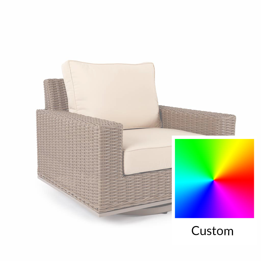 Valencia Swivel Chair || Brown/Cream