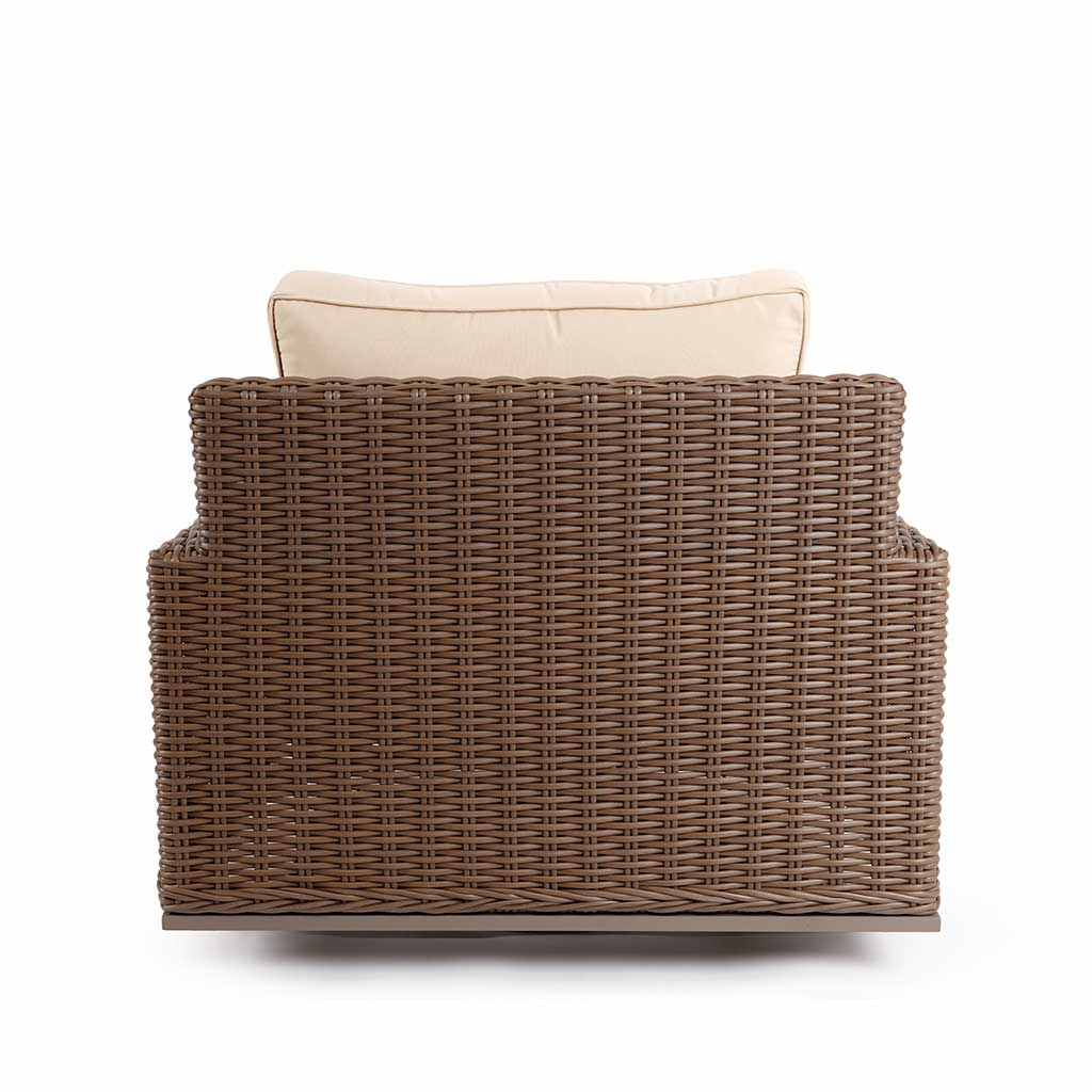 Valencia Swivel Chair || Brown/Cream