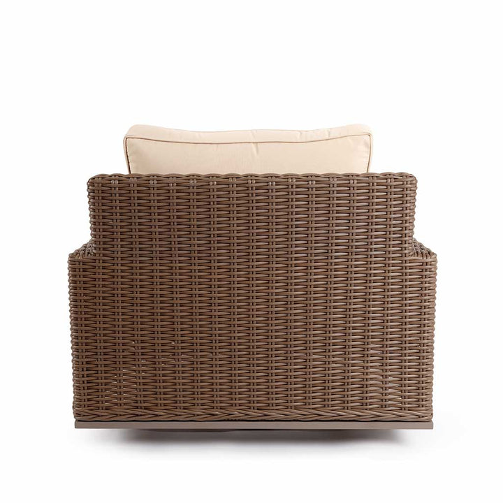 Valencia Swivel Chair || Brown/Cream