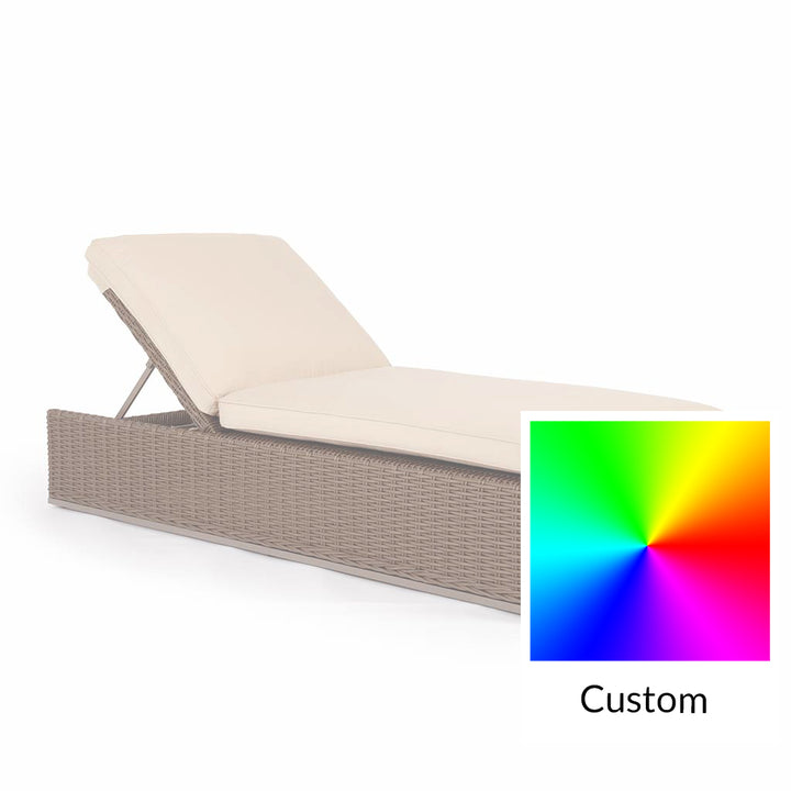 Valencia Chaise Lounge || Brown/Cream