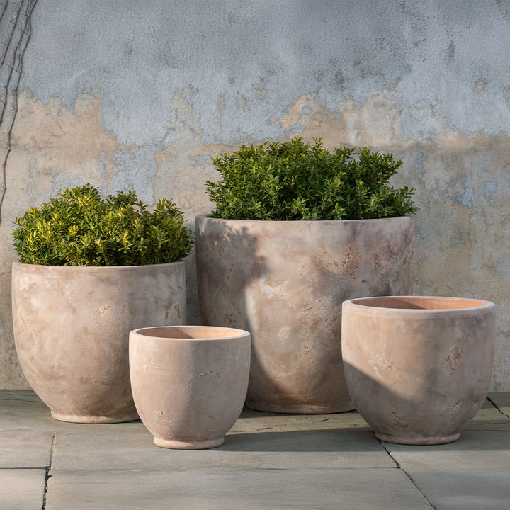 Causago Round Planter || Antico Terra Cotta
