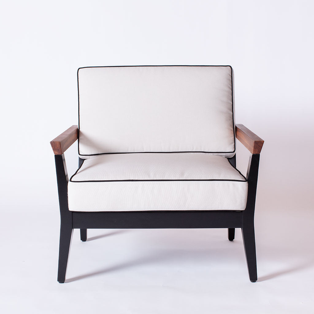 MCM Arm Chair || Black/Canvas