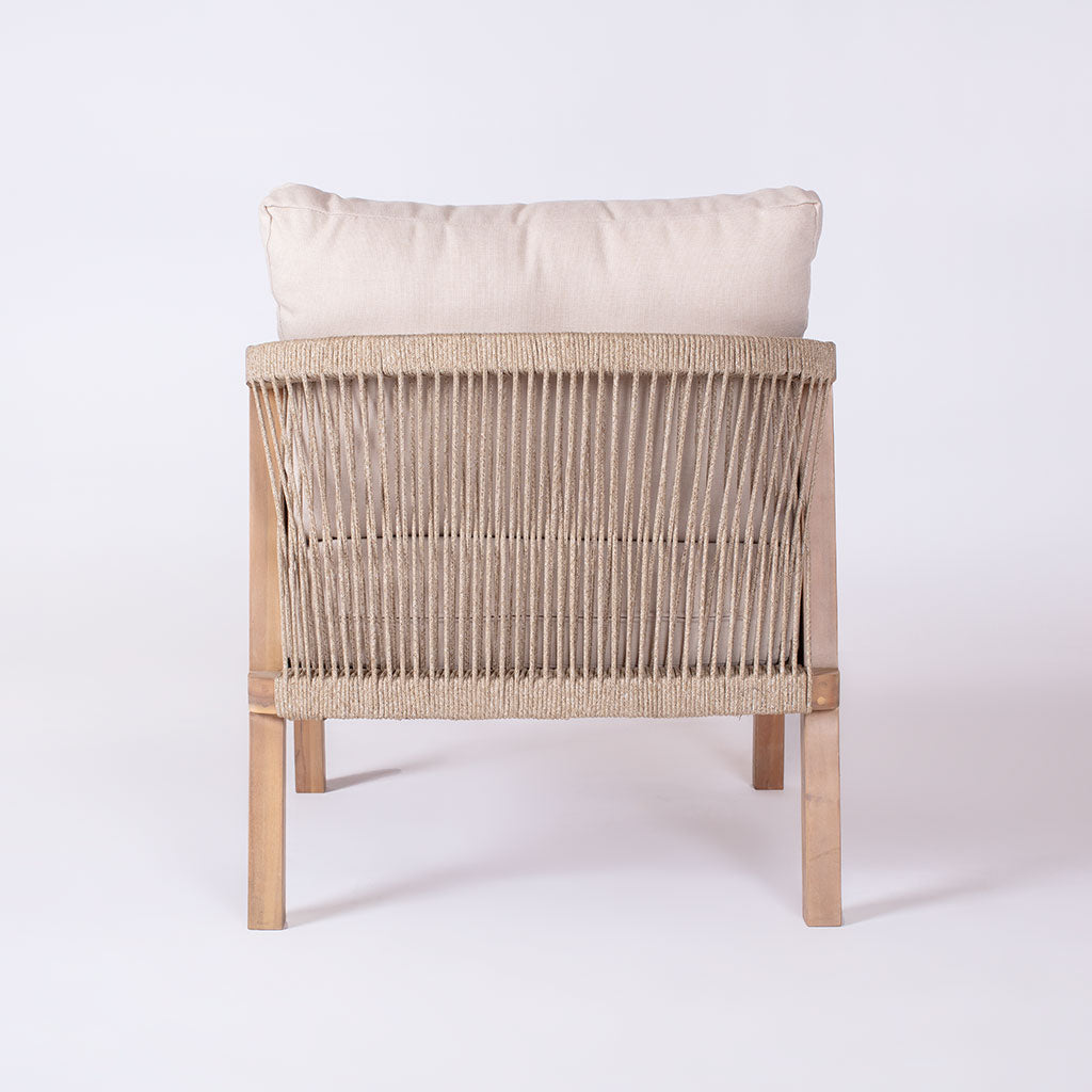 Montego Single Chair || Acacia/Play Snow
