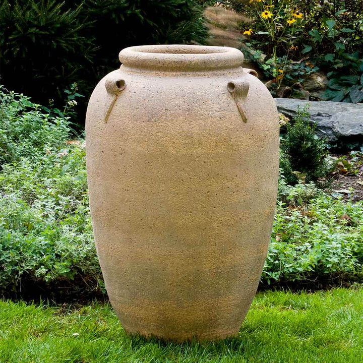 4-handle Jar || Sandblasted