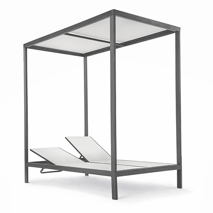 Luxe Sling Double Chaise Lounge With Cabana