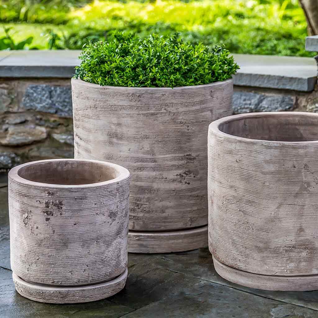 Sgraffito Planter || Antico Terra Cotta