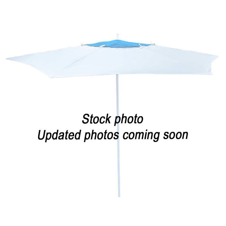 9' Square Fiberglass Zero Edge Market Umbrella