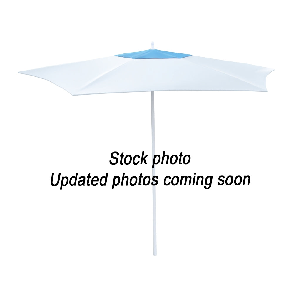 9' Square Fiberglass Zero Edge Market Umbrella