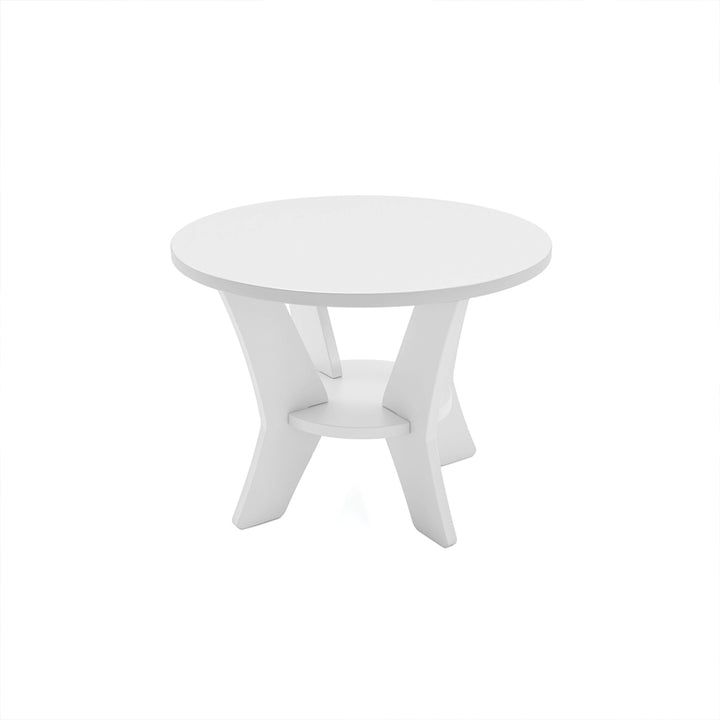 Aqua Round Resin Side Table