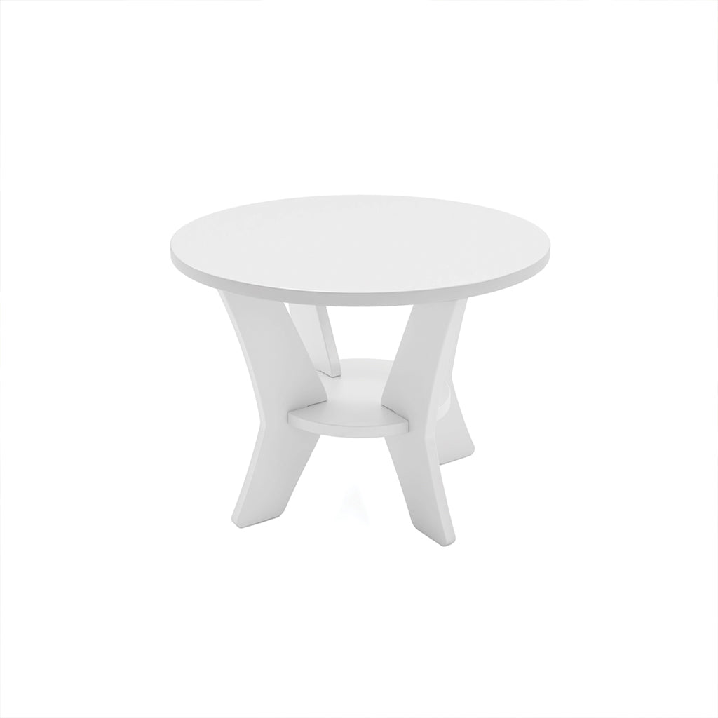 Aqua Round Resin Side Table
