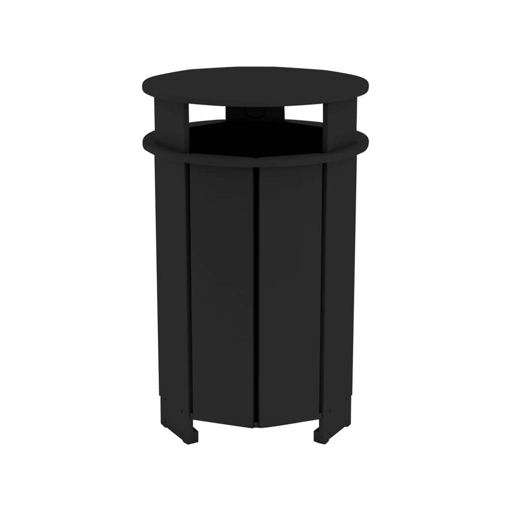 Aqua Round Resin Trash Bin