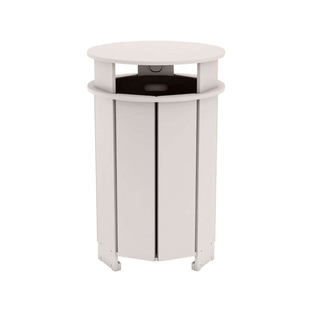 Aqua Round Resin Trash Bin
