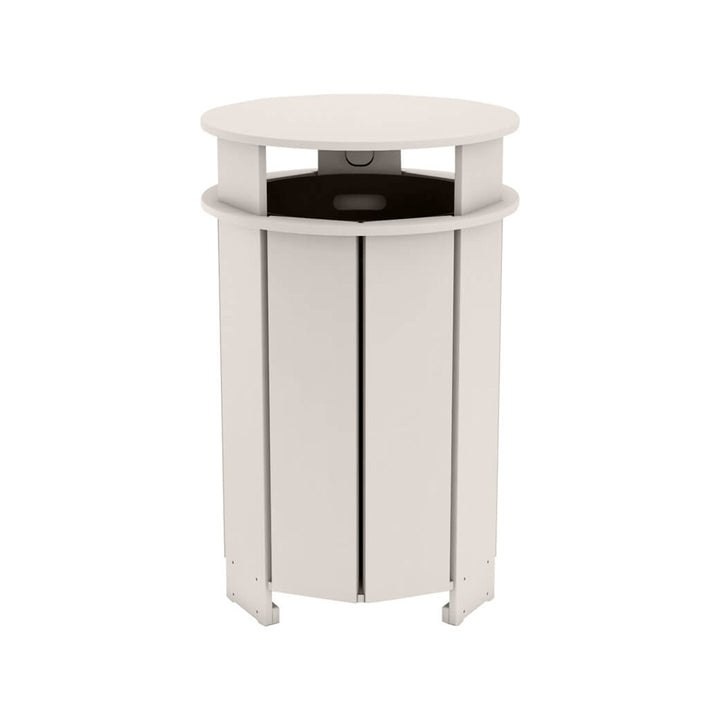 Aqua Round Resin Trash Bin
