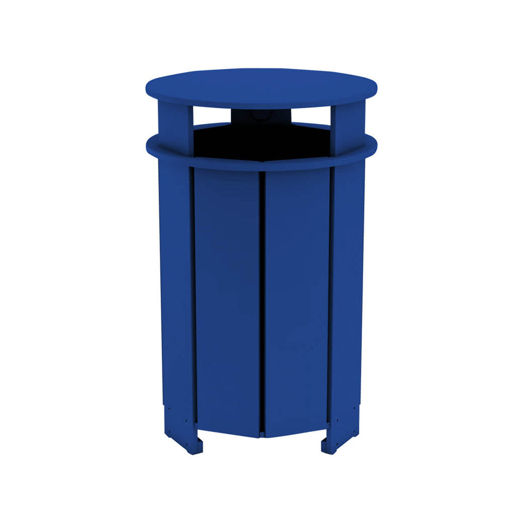 Aqua Round Resin Trash Bin