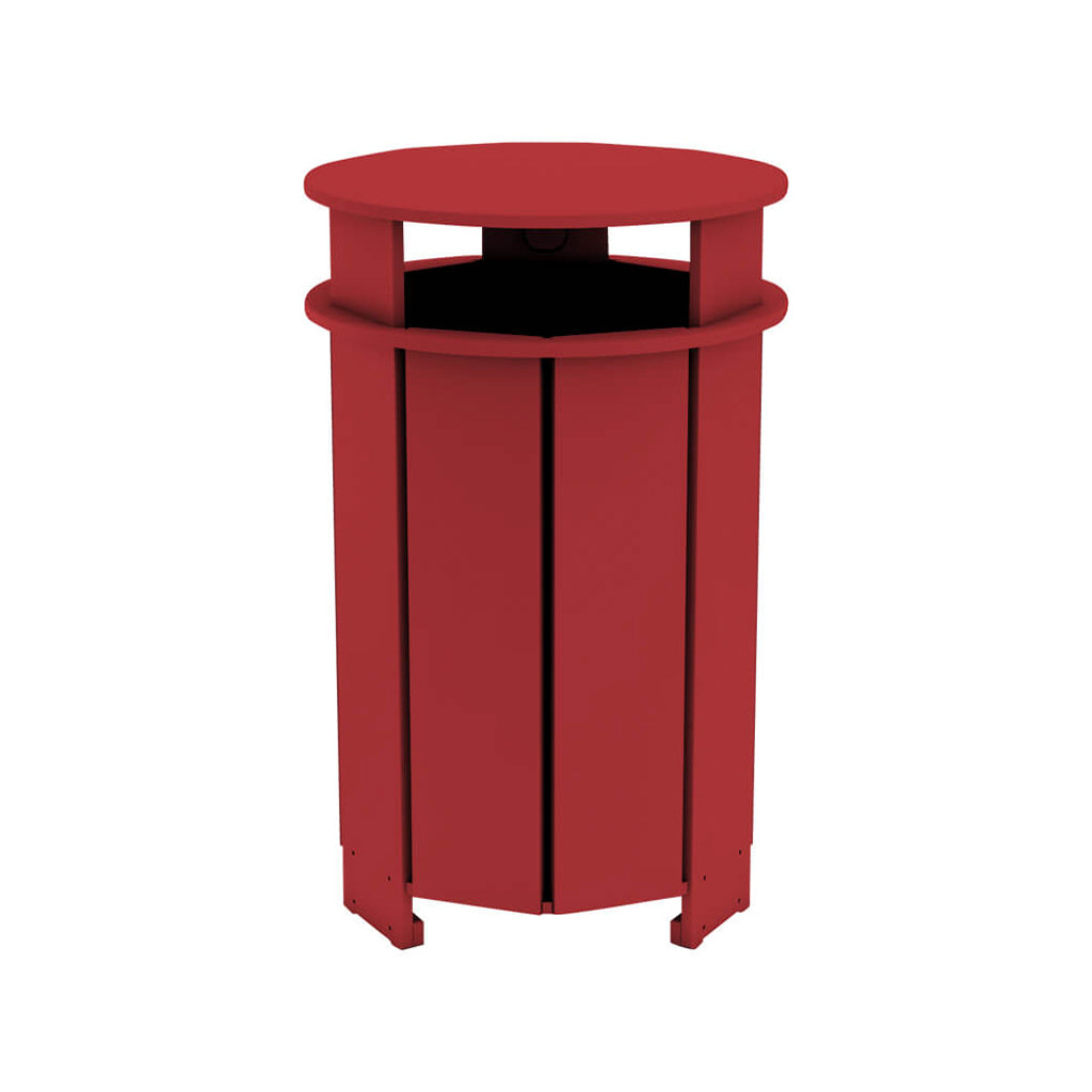 Aqua Round Resin Trash Bin