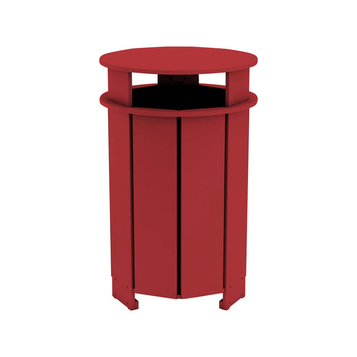 Aqua Round Resin Trash Bin