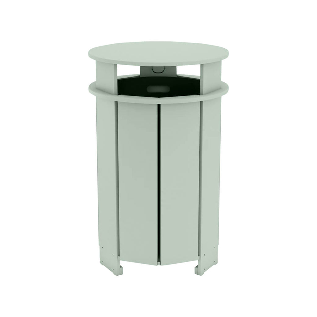 Aqua Round Resin Trash Bin