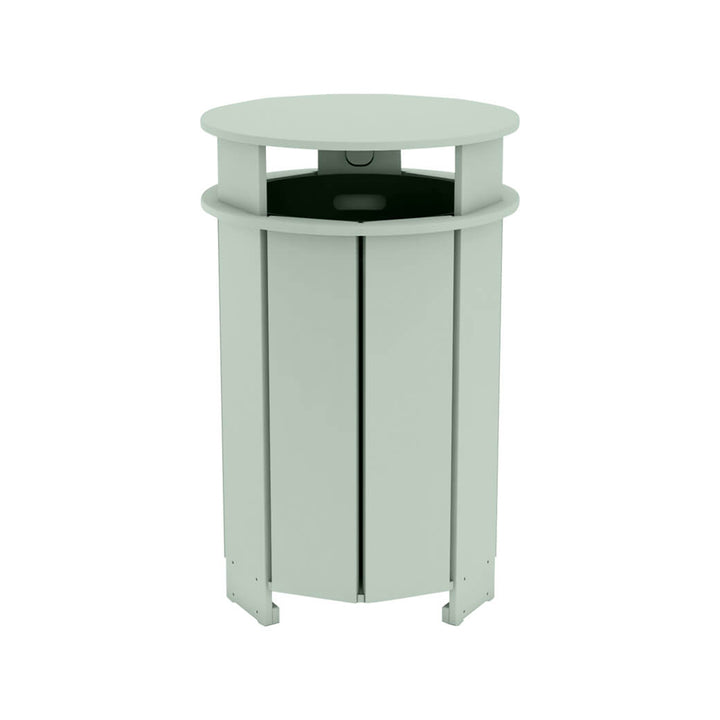 Aqua Round Resin Trash Bin