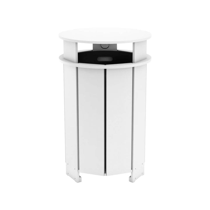 Aqua Round Resin Trash Bin