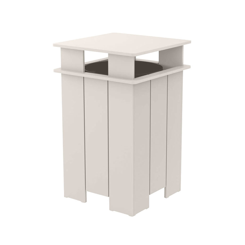 Aqua Square Resin Trash Bin