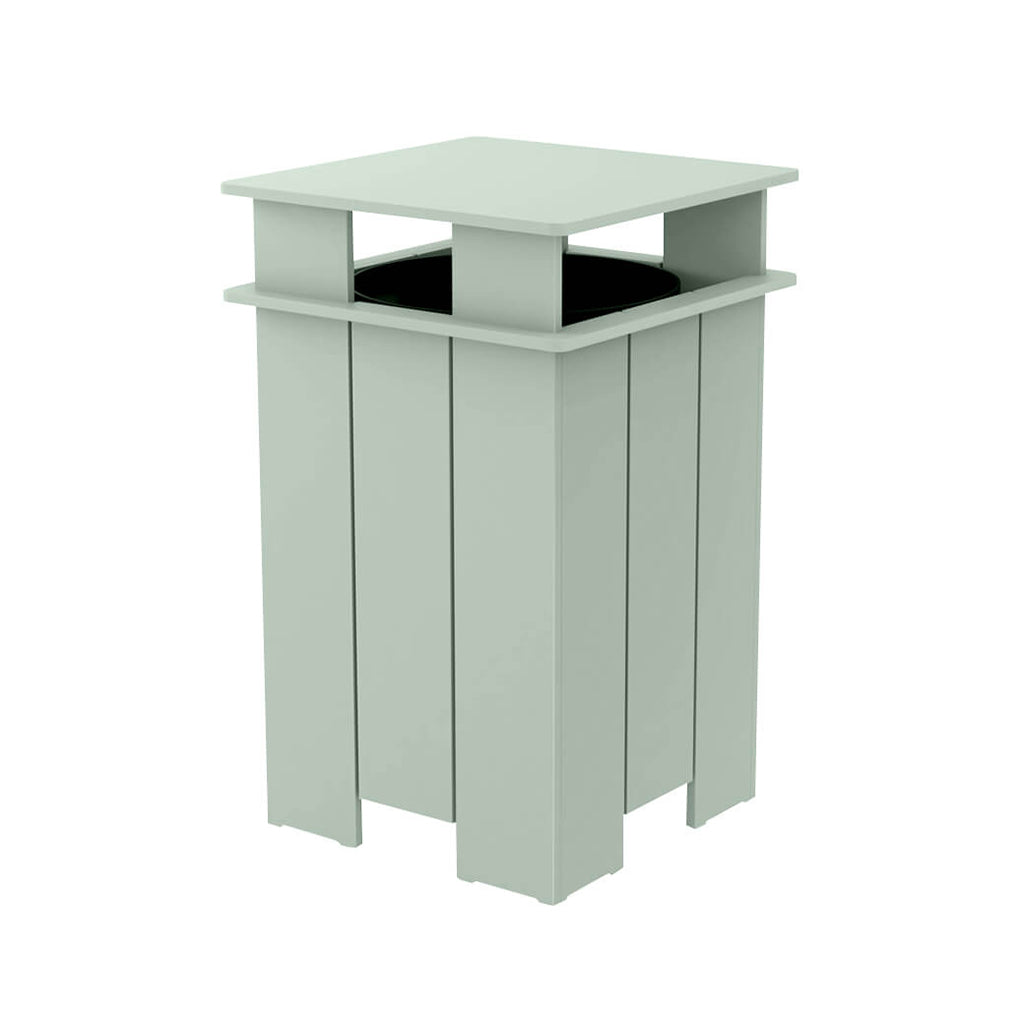 Aqua Square Resin Trash Bin