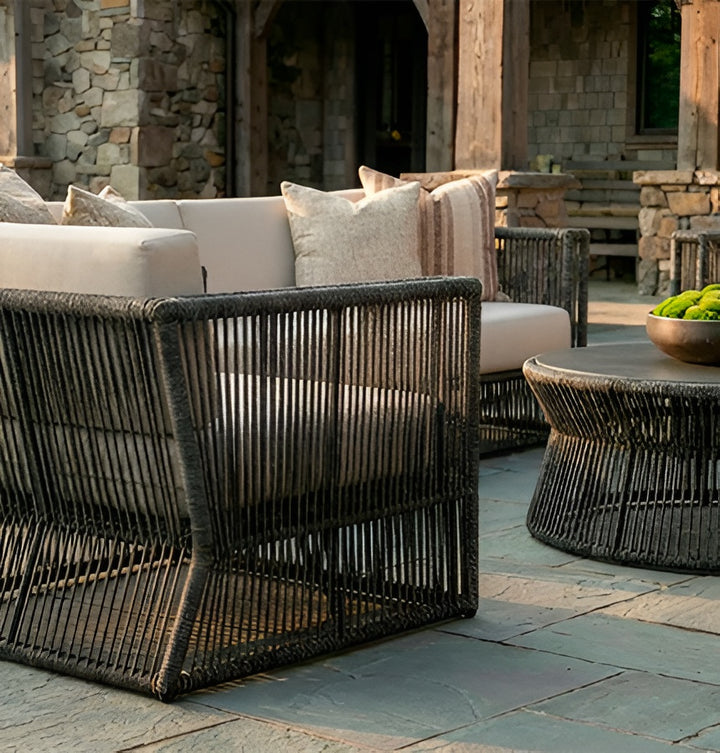 Saranac Arm Chair || Black/White
