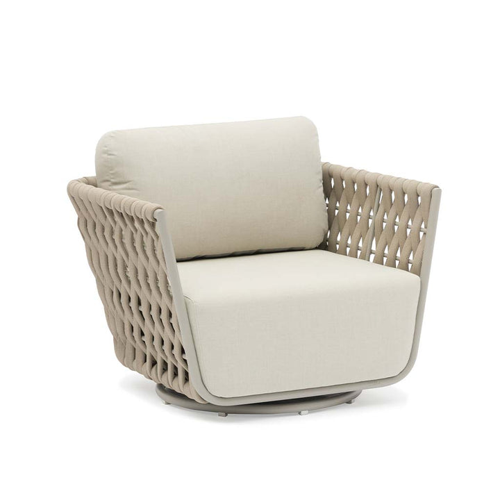 Hug Swivel Chair || Greige