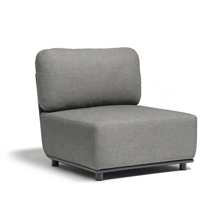 Hug Armless Chair || Anthracite