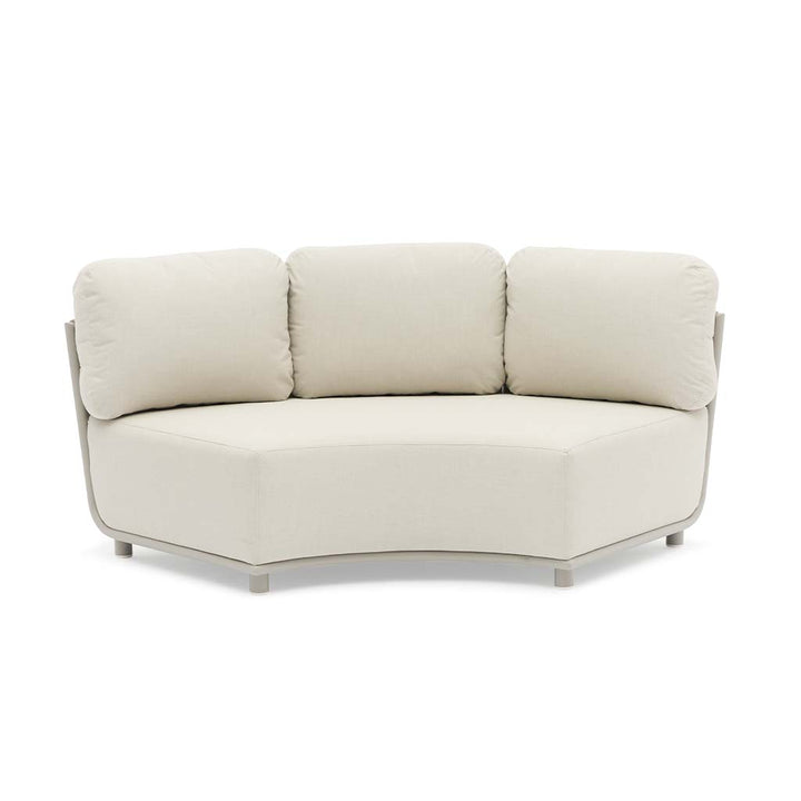 Hug Arc Corner Sofa || Greige