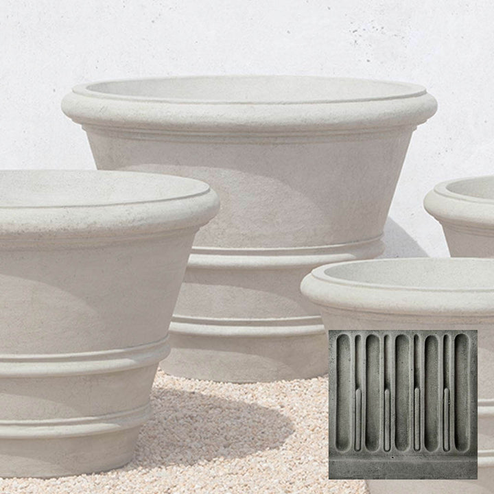 Classic Rolled Rim Planter, Large